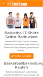 Mobile Screenshot of basketballshirtdesigner.com